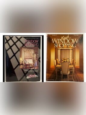 Set of 2 WINDOW SHOPPING Volume II & IV by Kirsch - Guide to window treatments